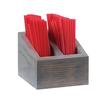 Cal-Mil 3308-83 Ashwood 5in x 5in x 5.5"H Gray Oak Stir-Stick Holder 