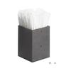 Cal-Mil 787-13 Classic 4.25in x 4.25in x 6"H Black Straw Holder - 4 Each 