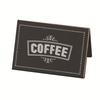 Cal-Mil 3047-1 3in x 2in x 2"H Countertop "Coffee" Beverage Sign - 1dz 
