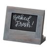 Cal-Mil 3818-23-83 Ashwood 5.5in x 2.5in x 4.5"H Gray Oak Tabletop Chalkboard 