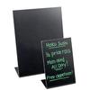 Cal-Mil 950-13 Classic 5in x 7"H Black Tabletop Sign Board - 6 Each 