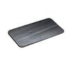 Cal-Mil 1522-712-65 12in x 7in Slate Black Rectangular Serving Stone - 6 Each 