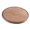 Cal-Mil 3052-78 12in Dia. x 0.75"H Walnut Wood Charcuterie Board - 3 Each 