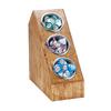 Cal-Mil 3423-3-99 Madera 6.25in x 14.5in Rustic Pine Slanted Condiment Holder 