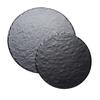 Cal-Mil 3502-12-65M 12in Dia. x 0.5"H Black Melamine Serving Board - 6 Each 