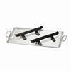 Cal-Mil 1362 22.75in x 13.75in Pressed Iron Rectangular Griddle with Brackets 