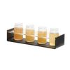 Cal-Mil 28507-13 Classic 13in x 4in x 2.5"H Black Plastic Taster Caddy 