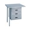 Duke Manufacturing 732 Tier of (3) 15in x 20in x 5in Galvanized Work Table Drawers 