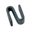 Thunder Group ALSH001EP Green Epoxy Plated S-Hook for Wire Shelving - 4 Per Pack 