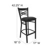 Flash Furniture XU-6F8BXBK-BAR-BLKV-GG - Item 275462