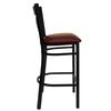 Flash Furniture XU-6F8BXBK-BAR-BURV-GG - Item 275465