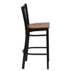 Flash Furniture XU-DG-6R6B-VRT-BAR-CHYW-GG - Item 275522