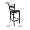 Flash Furniture XU-DG697BLAD-BAR-BLKV-GG - Item 275548