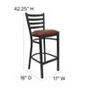 Flash Furniture XU-DG697BLAD-BAR-BURV-GG - Item 275550