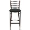 Flash Furniture XU-DG697BLAD-CLR-BAR-BLKV-GG - Item 275556