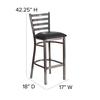 Flash Furniture XU-DG697BLAD-CLR-BAR-BLKV-GG - Item 275556