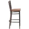 Flash Furniture XU-DG697BLAD-CLR-BAR-CHYW-GG - Item 275559