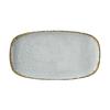 Yanco China IB-213 Iris Blue Porcelain 12.9in x 7in Oval Dinner Plate - 1dz 