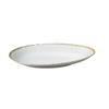 Yanco China IB-313 Iris Blue Porcelain 13.75in x 8.25in Oval Dinner Plate - 1dz 