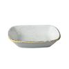 Yanco China IB-405 Iris Blue Porcelain 4oz 5in x 3.5in Rectangular Bowl - 3dz 