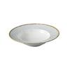 Yanco China IB-408 Iris Blue Porcelain 10oz 8.6in dia. Soup Plate - 2dz 