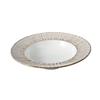 Yanco China LE-411 Legna White & Brown Porcelain 25oz 11.1in Pasta Bowl - 1dz 