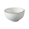 Yanco China LE-504 Legna White & Brown Porcelain 10oz 4.5in Rice Bowl - 3dz 
