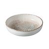 Yanco China LE-508 Legna White & Brown Porcelain 35oz 8.5in Shallow Bowl- 1dz 