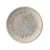 Yanco China LE-710 Legna White & Brown Porcelain 10.25in dia. Coupe Plate- 1dz 
