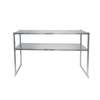 Atosa SOD1467B 67in x 14in x 47in Stainless Steel Adjustable Double Overshelf 