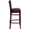 Flash Furniture XU-DGW0005BARLAD-MAH-BLKV-GG - Item 275731