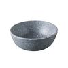 Yanco China ST-305 Stone Art Gray Melamine 12oz 5in dia. Rice Bowl - 4dz 