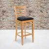 Flash Furniture XU-DGW0005BARLAD-NAT-BLKV-GG - Item 275751