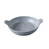 Yanco China ST-709 Stone Art Gray Melamine 25oz 9.1in dia. Bowl with Ear - 2dz 