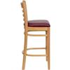 Flash Furniture XU-DGW0005BARLAD-NAT-BURV-GG - Item 275753