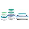 Anchor Hocking 11046L20 SnugFit™ Round/Rectangular Food Storage Set - 20 Pieces 