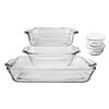 Anchor Hocking 82675L20 Oven Basics Glass Bakeware Bundle - 7 Pieces 