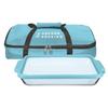Anchor Hocking 13216L20 Oven Basics 3qt Bake Dish Tote Set with 3 Pieces 