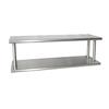 BK Resources PTS-18108-2 108inx 18in 16 Gauge Stainless Steel Double Pass-Through Shelf 