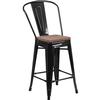 Flash Furniture CH-31320-24GB-BK-WD-GG - Item 276161