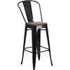 Flash Furniture CH-31320-30GB-BK-WD-GG - Item 276219