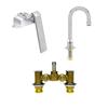 Fisher 73419 Deck-Mount Faucet with 6in Rigid Gooseneck Spout 