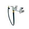 Fisher 76140 8in Wall-Mount Service Sink Faucet with 3in Spout & Hose Outlet 