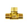 Fisher 76176 Brass 1/2in Male x 1/2in Female x 1/2in Male Tee Adapter 