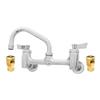 Fisher 84820 8in Backsplash Faucet with 12in Swing Spout & Close Elbows 