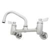 Fisher 91020 8in Wall-Mount Lever-Handle Faucet with 16in Swing Spout 