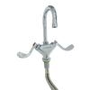 Fisher 92510 Deck-Mount Wrist-Handle Faucet with 6in Gooseneck Spout 
