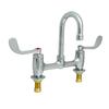 Fisher 96030 8in Deck-Mount Wrist-Handle Faucet with 6in Gooseneck Spout 