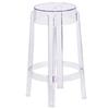 Flash Furniture FH-118-APC1-GG 25.5in Counter Height Transparent Polycarbonate Stool 
