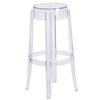 Flash Furniture FH-118-APC2-GG 29.75in Bar Height Transparent Polycarbonate Stool 